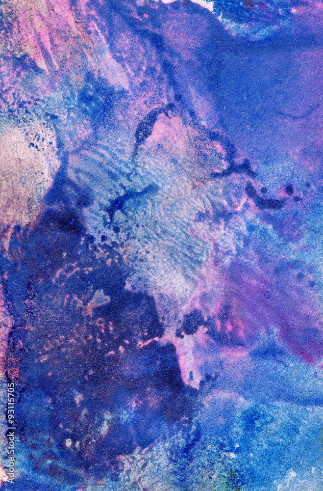 Fototapeta premium Abstract watercolor background on the sheet of paper