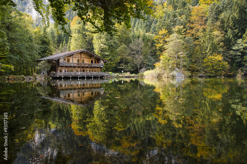 Obraz na płótnie Berglsteiner See im Herbst w salonie