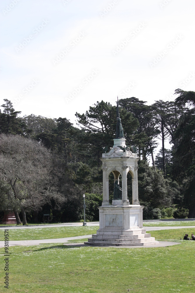 Francis Scott Key monument and statue at Golden Gate Park in San Francisco