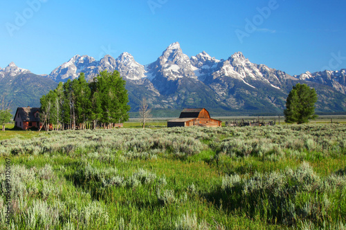 Ranch near the Grand Tetons in Wyoming
