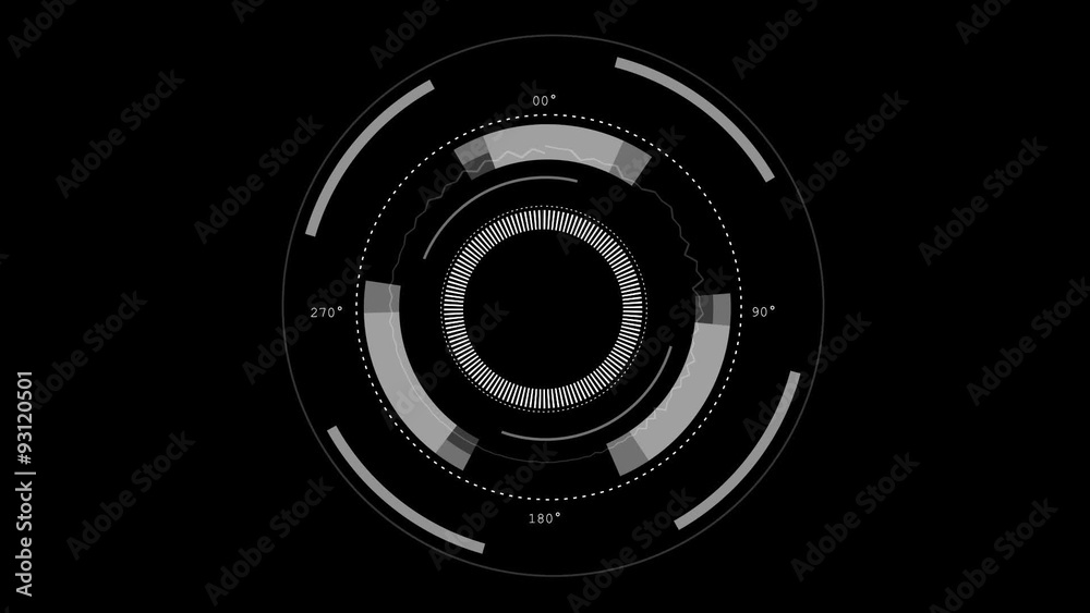 HUD Heads Up Display Scanner high tech target digital read out