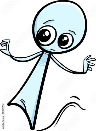 little ghost cartoon character
