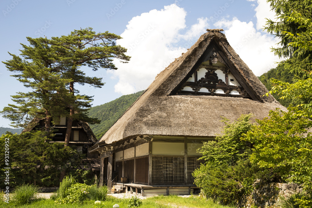 Historic village of Shirakawago in Japan is famous for the Gassho style architecture and is a UNESCO World Heritage Site. Historic village of Shirakawago in Japan is famous for the Gassho style architecture and is a UNESCO World Heritage Site.