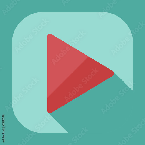 Flat modern design with shadow icon player Free Download Flat modern design with shadow icon player - GFXLoad