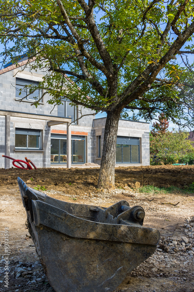 maison neuve en chantier
