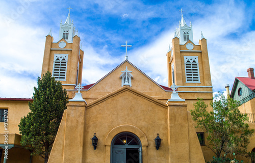 U.S.A. New Mexico, Route 66, Albuquerque, the San Filippo cathedral in the ol...
