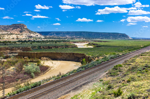 U.S.A. New Mexico, landscapes from the Route 66 between Gallup and Arizona