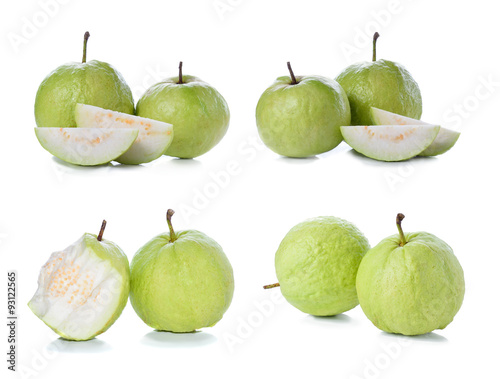 Fresh guava isolated on a white background