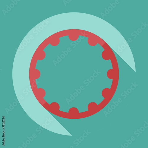 Flat modern design with shadow icon hoop