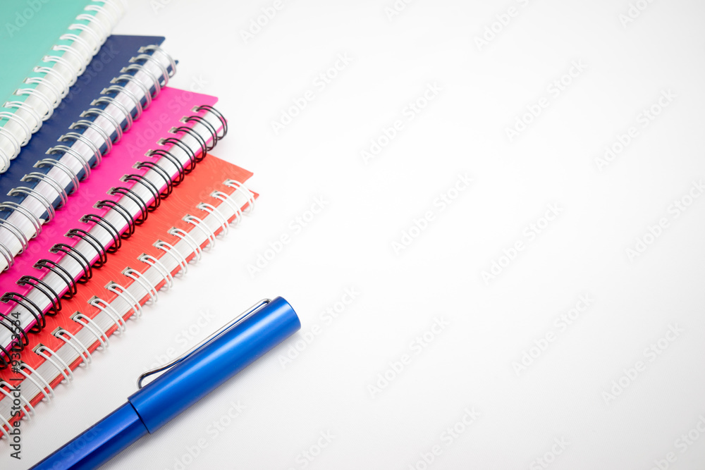 Notebook and pen Notebook and pen