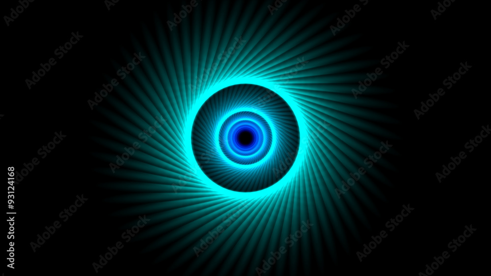 Abstract Rings Illustration - Blue Abstract Rings Illustration - Blue