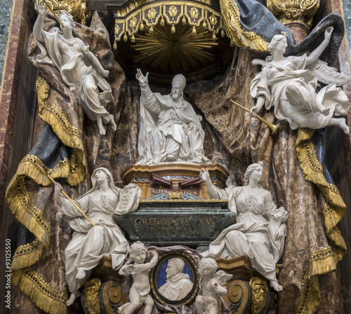 Funerary monument of the Pope Gregory XV photo