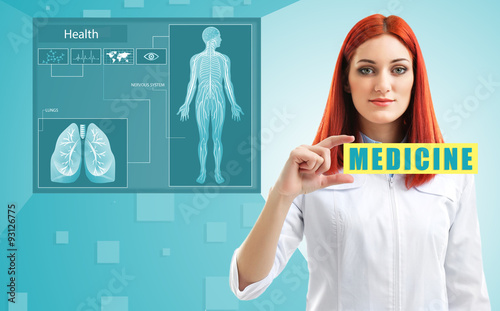 Medicine doctor working wit...