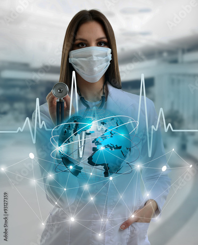 Medicine doctor working wit...