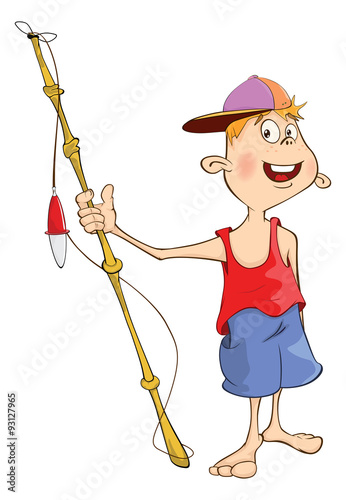 illustration of fisherman cartoon