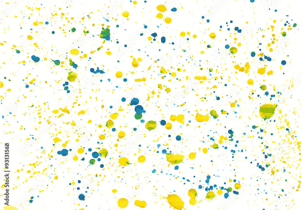 Randomly scattered colorful splashes on a white background vector Randomly scattered colorful splashes on a white background vector
