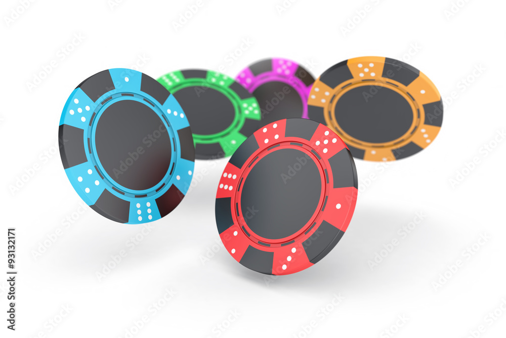 Naklejka premium Poker chips