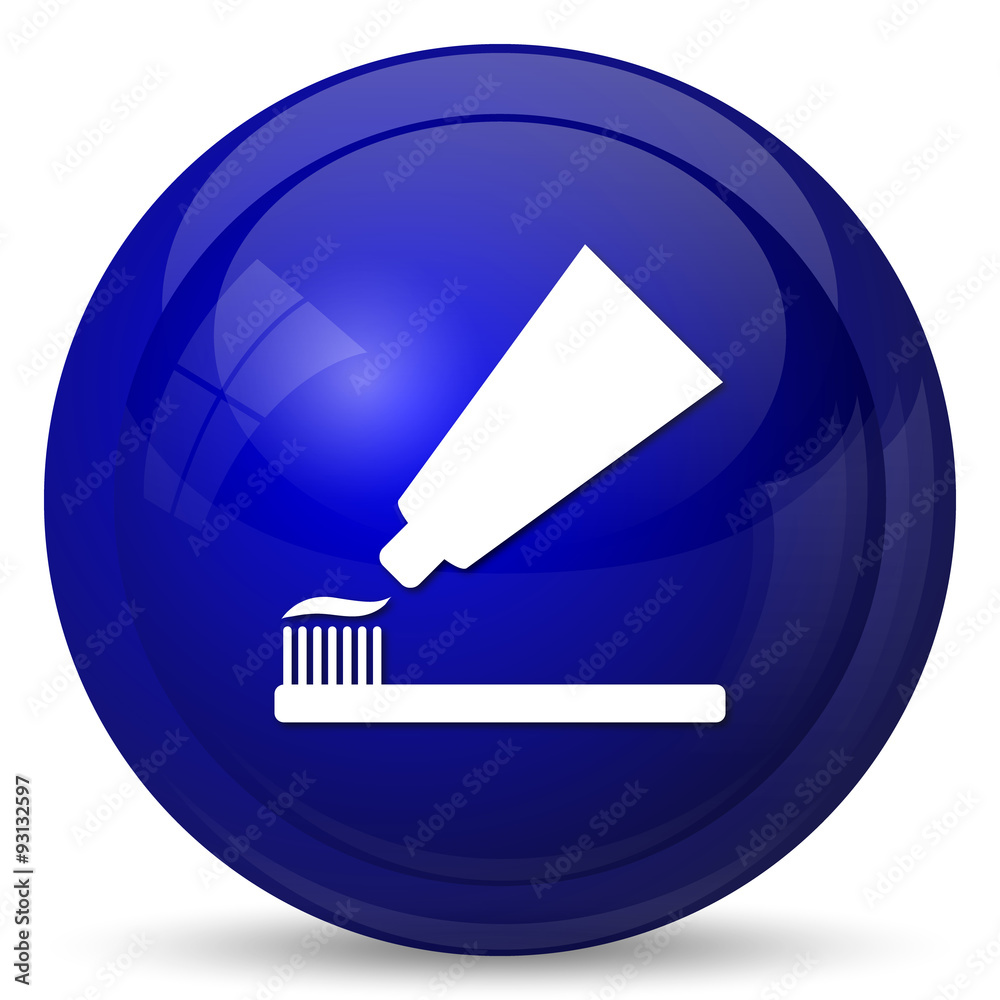 Tooth paste and brush icon Tooth paste and brush icon