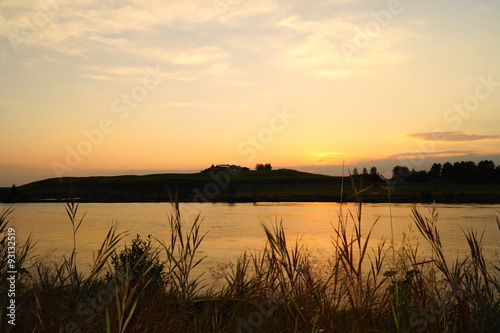 Sunset on the river