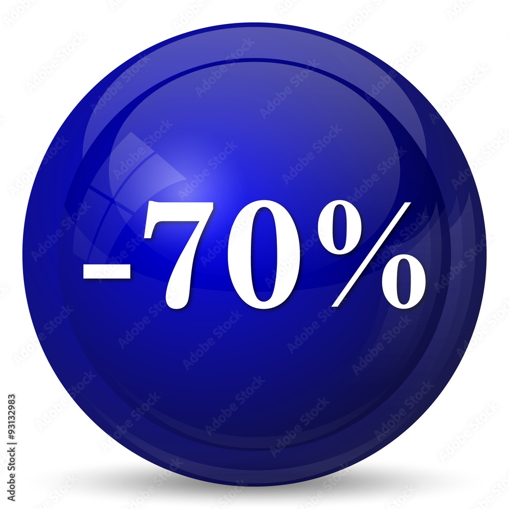 70 percent discount icon
