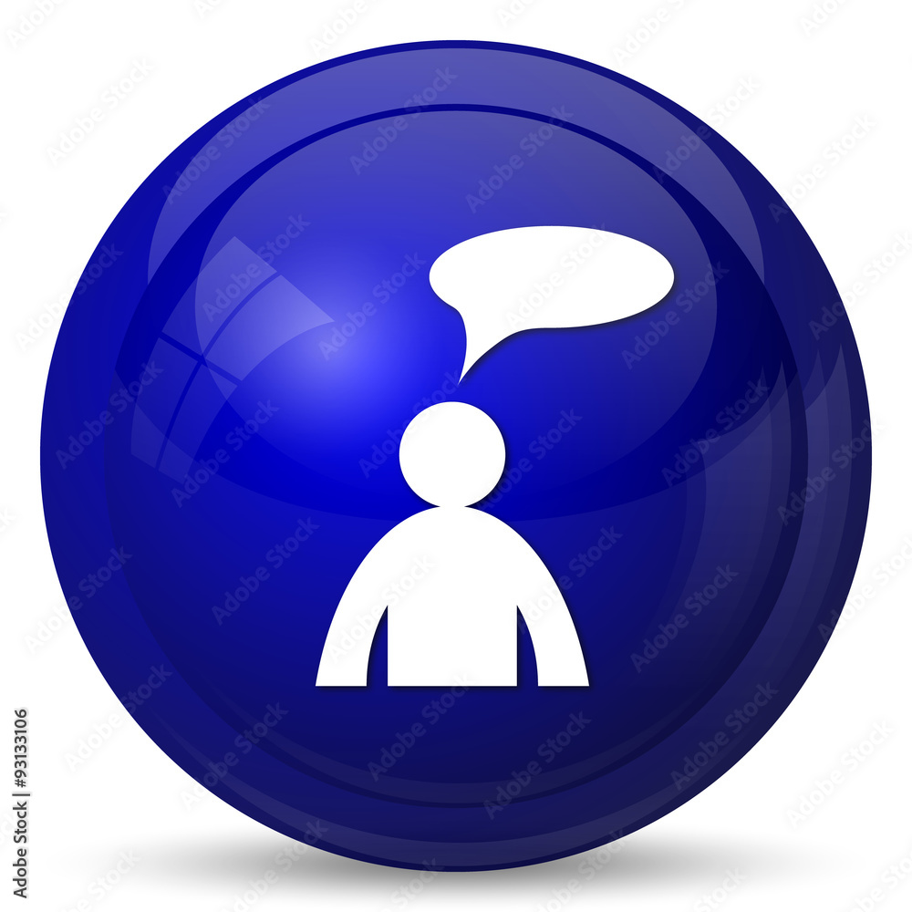 Comments icon - man with bubble Comments icon - man with bubble