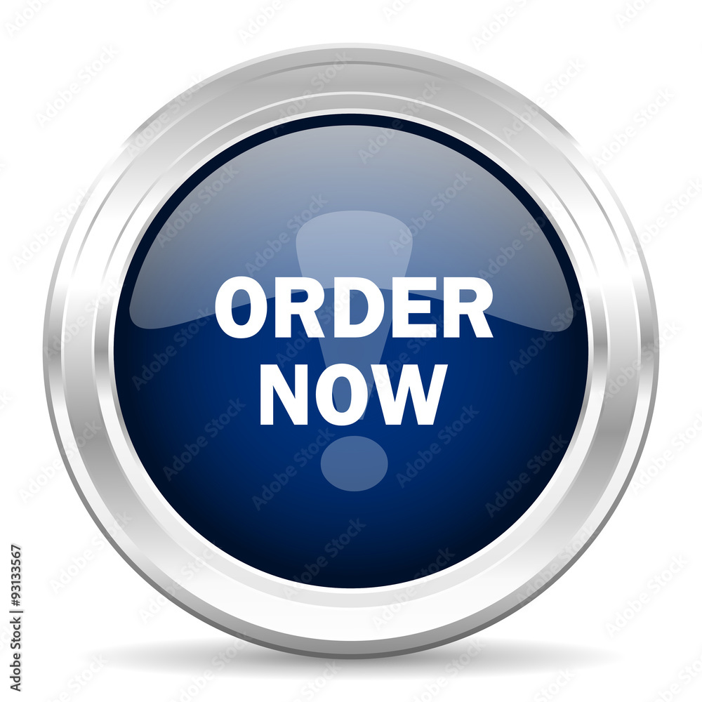 order now cirle glossy dark blue web icon on white background order now cirle glossy dark blue web icon on white background