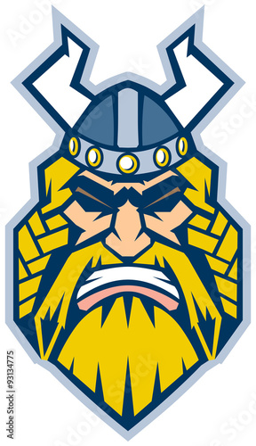Graphic Stylized Viking Vector Illustration