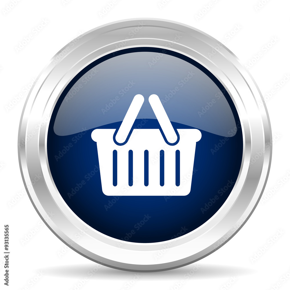 cart cirle glossy dark blue web icon on white background cart cirle glossy dark blue web icon on white background