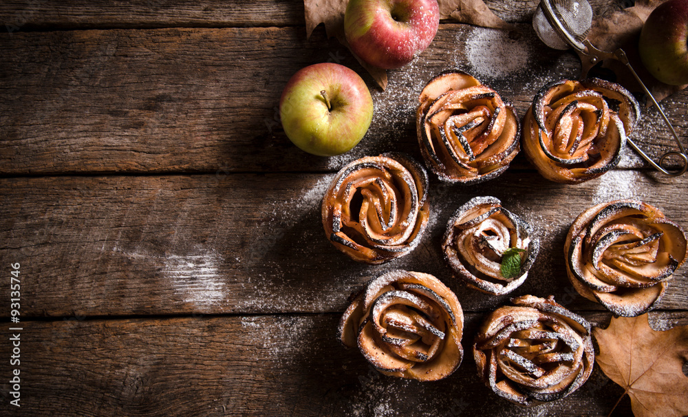 Apple rose cakes Apple rose cakes