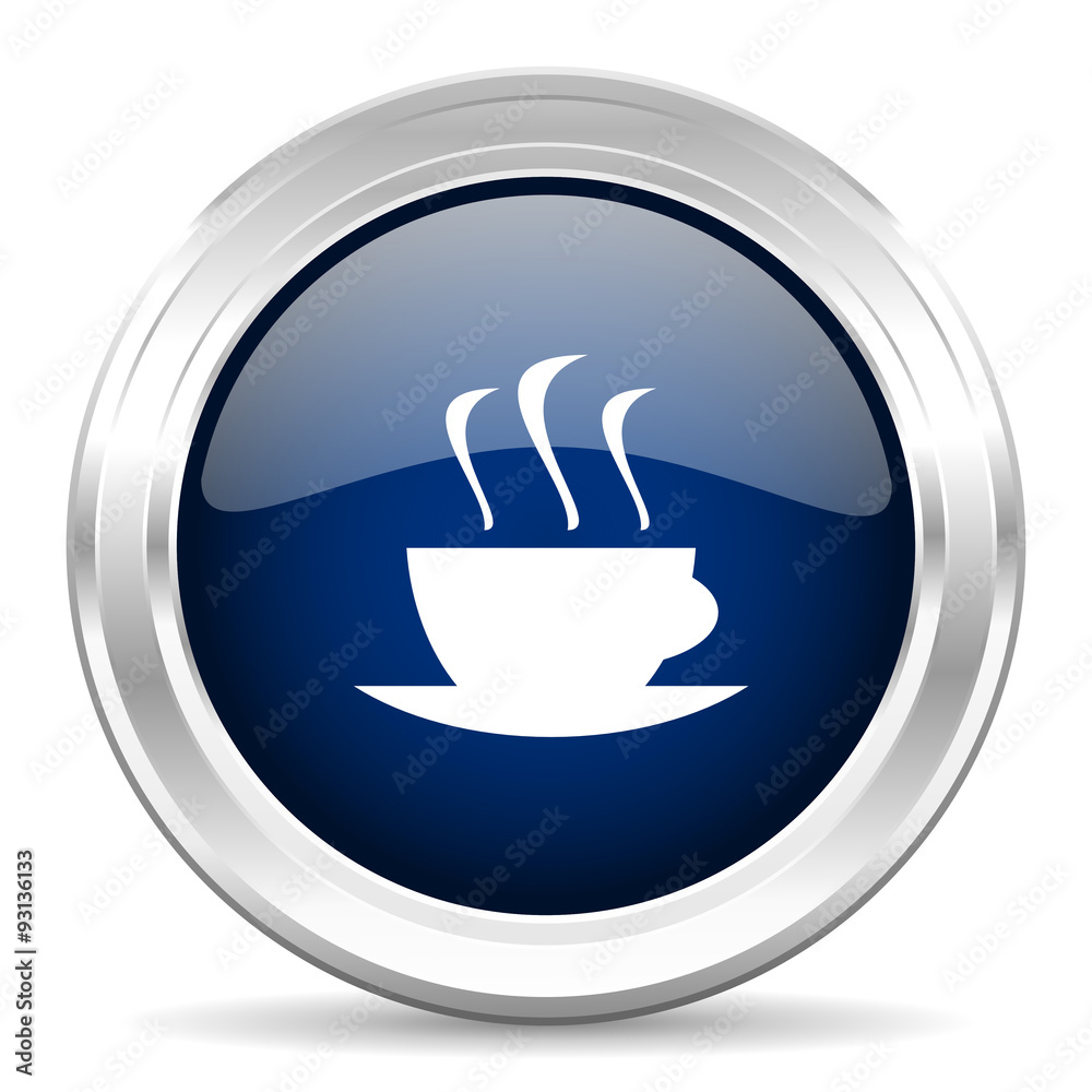 espresso cirle glossy dark blue web icon on white background espresso cirle glossy dark blue web icon on white background
