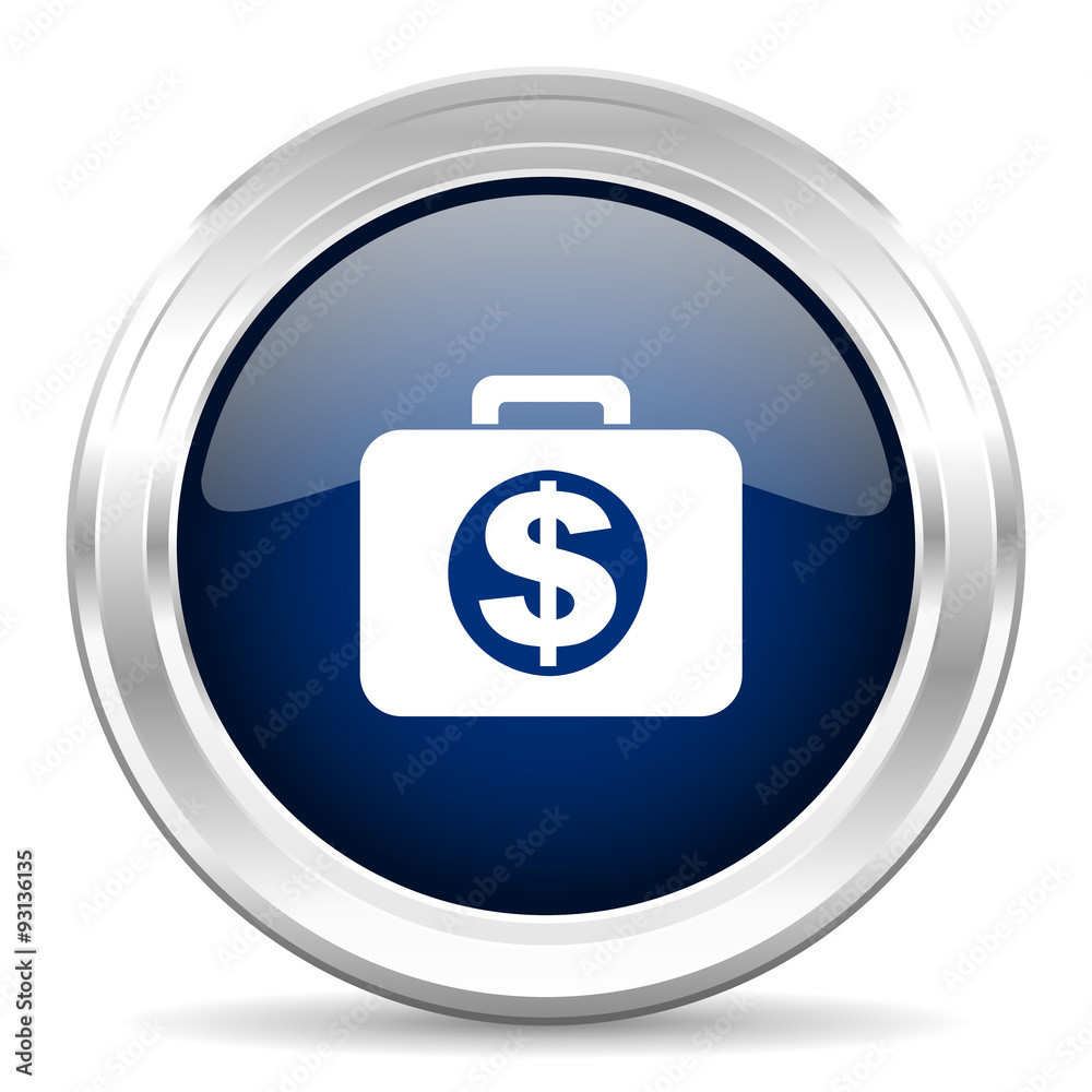 financial cirle glossy dark blue web icon on white background financial cirle glossy dark blue web icon on white background