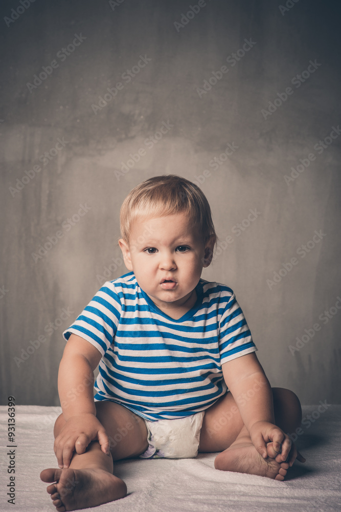 Fototapeta premium portrait of a baby boy