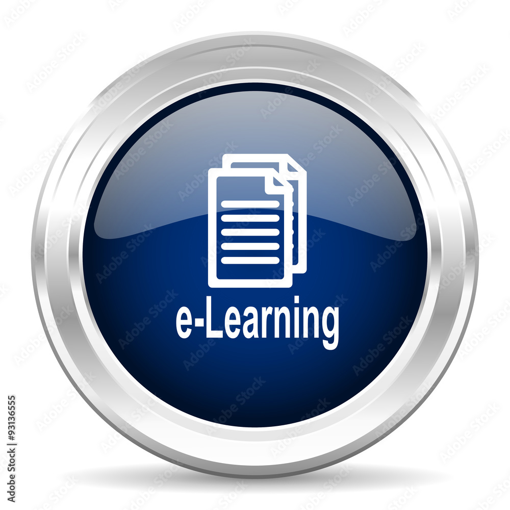 learning cirle glossy dark blue web icon on white background learning cirle glossy dark blue web icon on white background