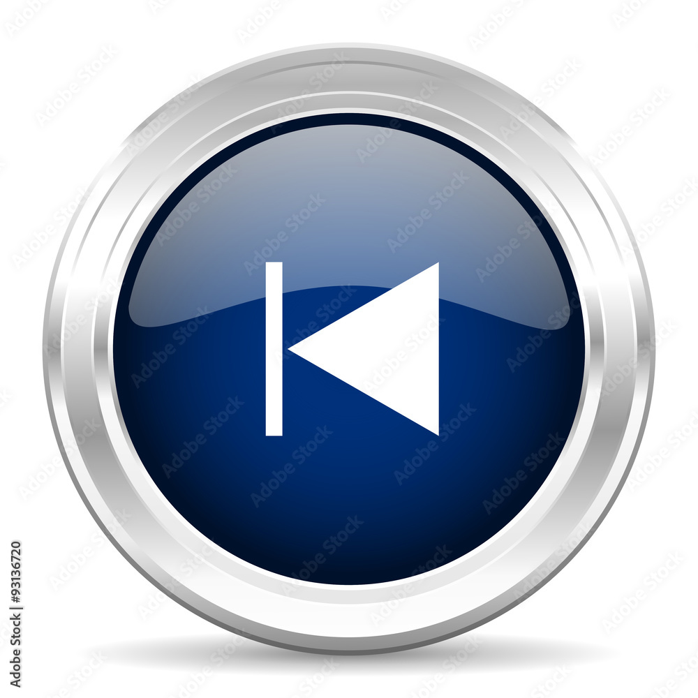 prev cirle glossy dark blue web icon on white background prev cirle glossy dark blue web icon on white background