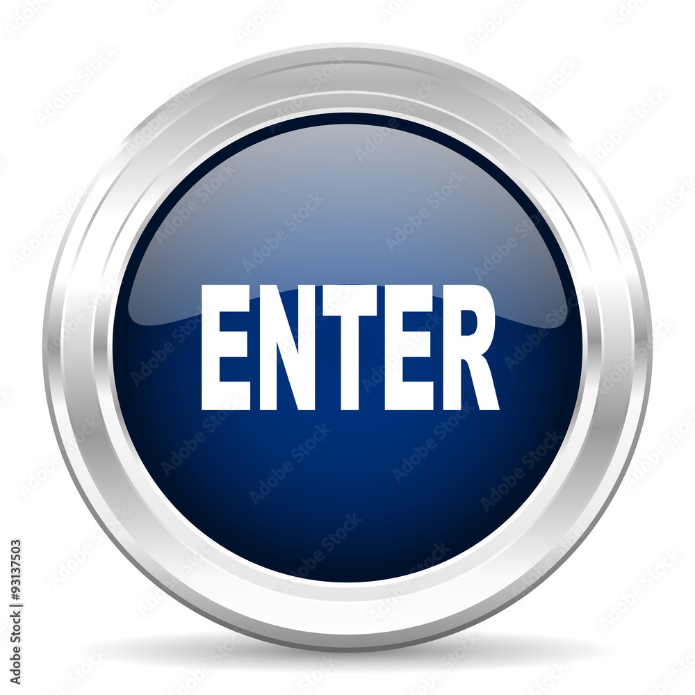 enter cirle glossy dark blue web icon on white background enter cirle glossy dark blue web icon on white background