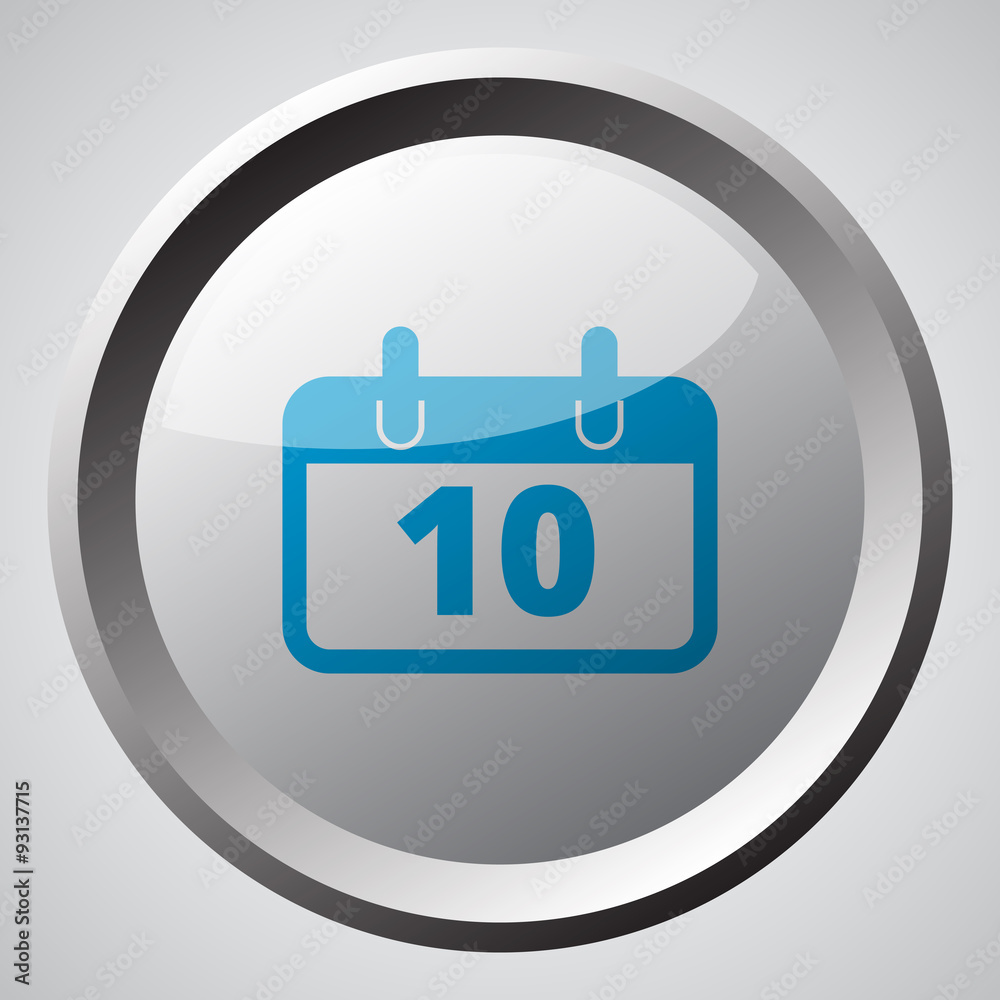 Web button with blue Calendar icon Web button with blue Calendar icon