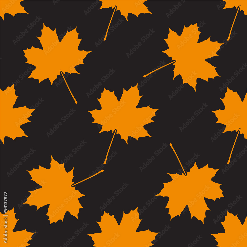 Fototapeta premium Autumn seamless background