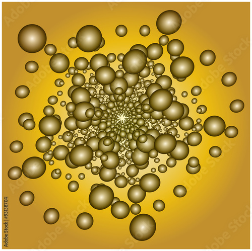 Vector illustration of abstract dot background, Bubble Spiral, dotted tunnel twirl © wektorygrafika