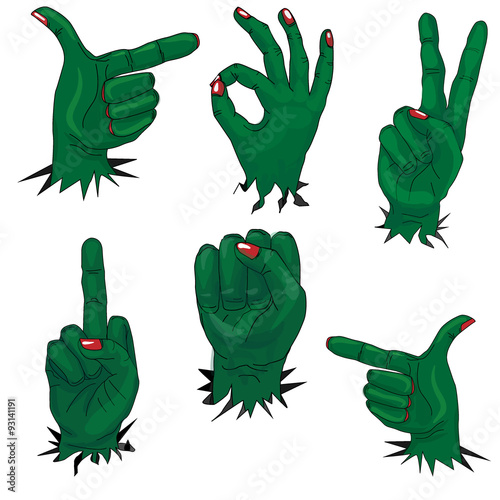 zombie hand set
