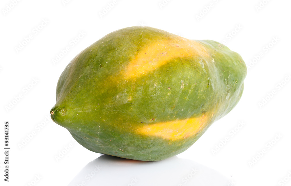 Papaya fruit isolated on white background. Papaya fruit isolated on white background.