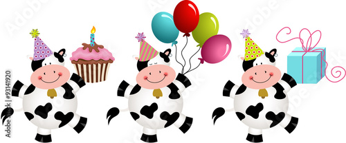Birthday funny cows