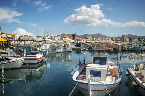 Port on a greek island