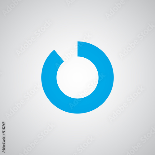 Flat blue Load icon