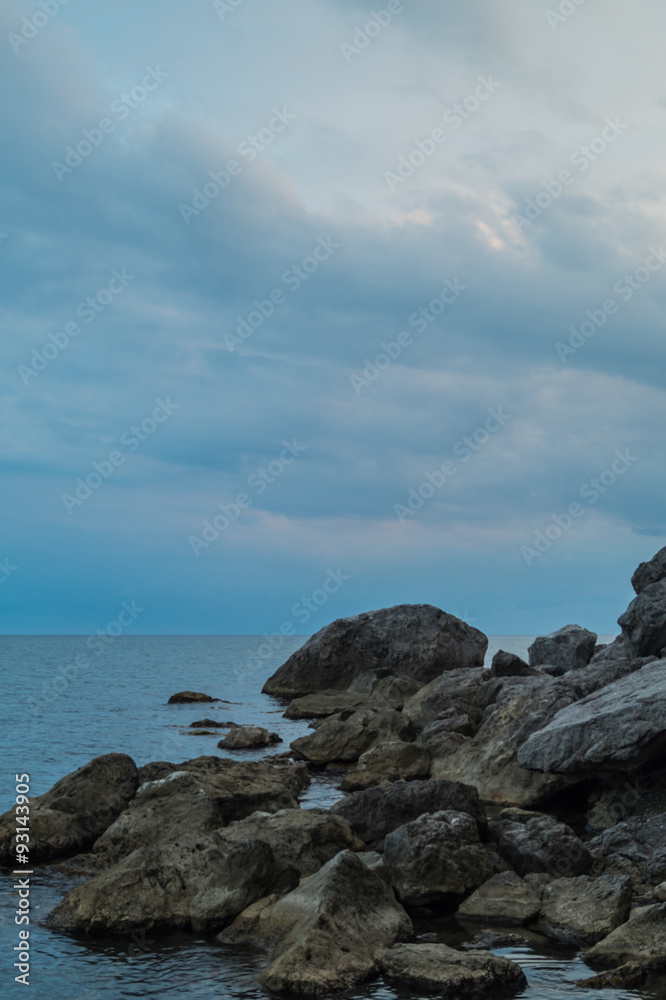 Rocky shore of the Black Sea Rocky shore of the Black Sea
