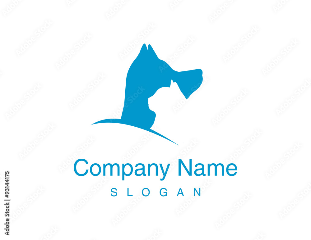 Naklejka premium Logotype veterinary