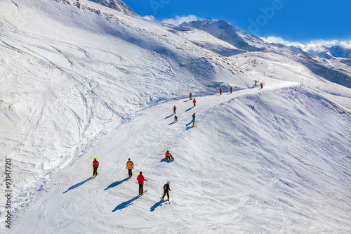 Mountain ski resort Hochgurgl Austria