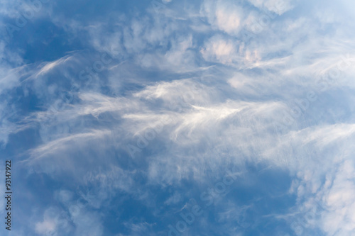 A sky filled with cirrus clouds - nobody photo