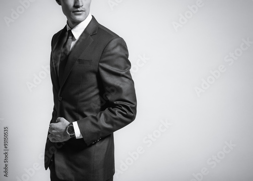 Fototapet Man in suit