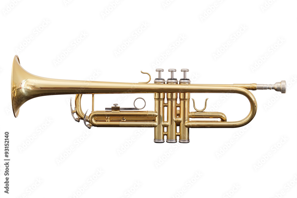 classical music wind instrument trumpet - obrazy, fototapety, plakaty 