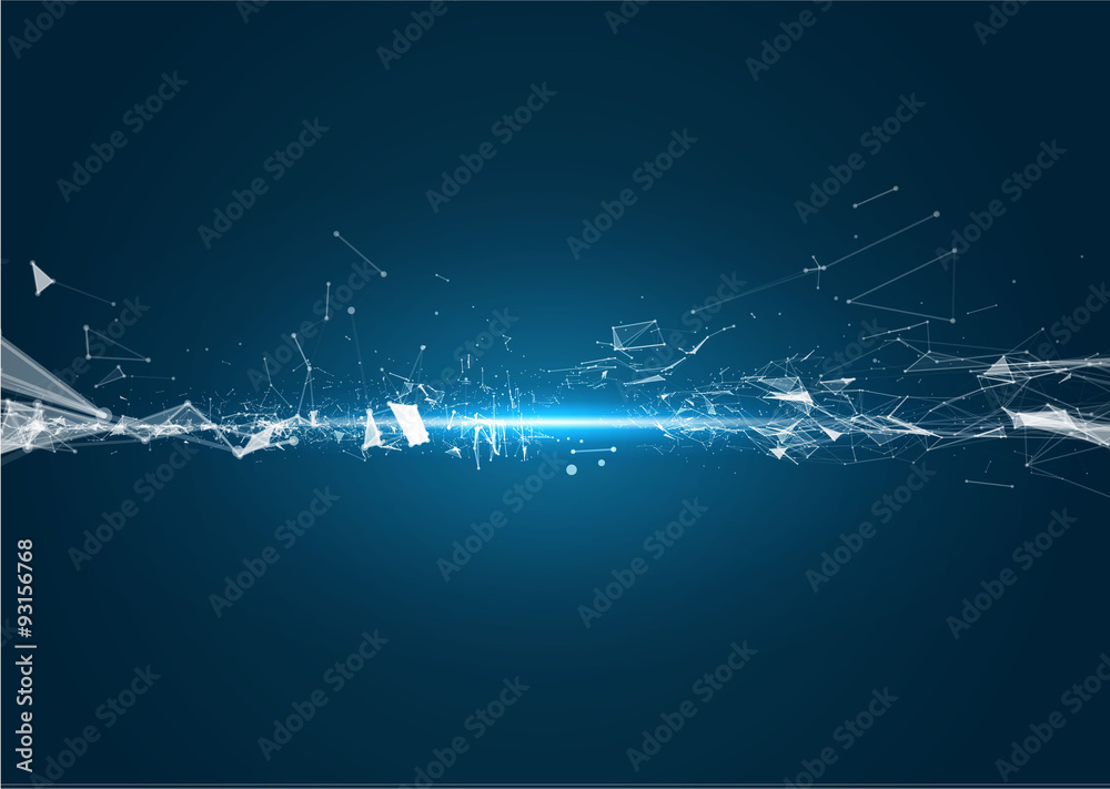 Abstract geometric technology vector design element. Abstract geometric technology vector design element.